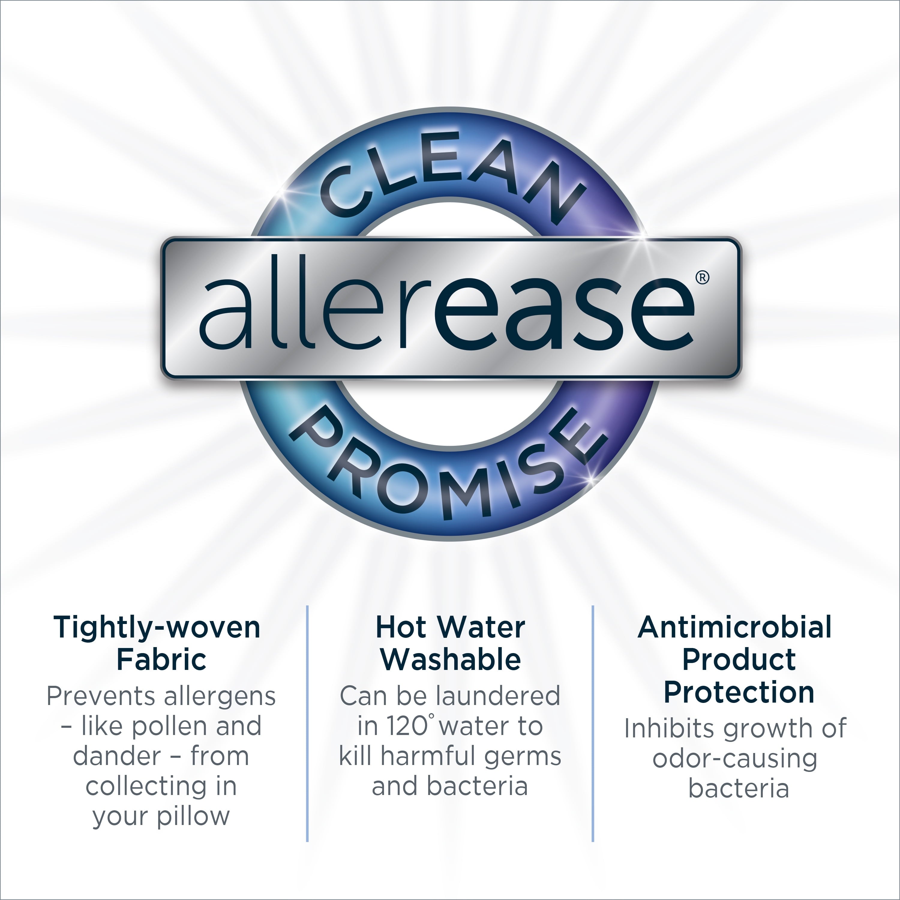 Total Allergy Defense Bed Pillows, Standard/Queen (2 Count) - Image 4