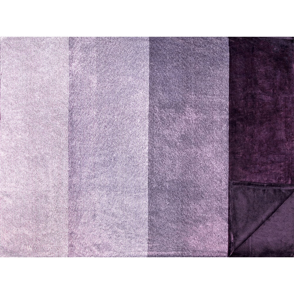 PAVILIA Flannel Fleece Ombre Throw Blanket for Couch | Super Soft Cozy Microfiber Couch Blanket | Gradient Decorative Accent Throw | All Sea - Image 3