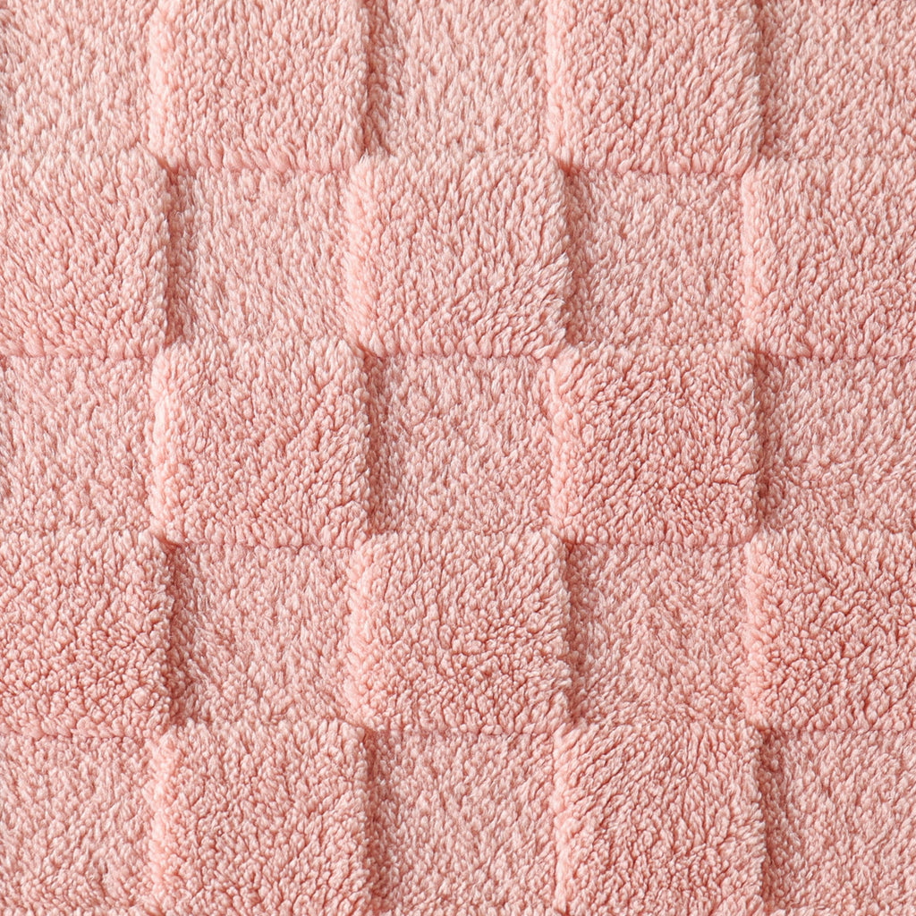 Fleece Throw Blanket for Couch, Super Soft Warm Lightweight Checkered Pattern Blanket for All Seasons, Pink, 50"x60" - Image 2