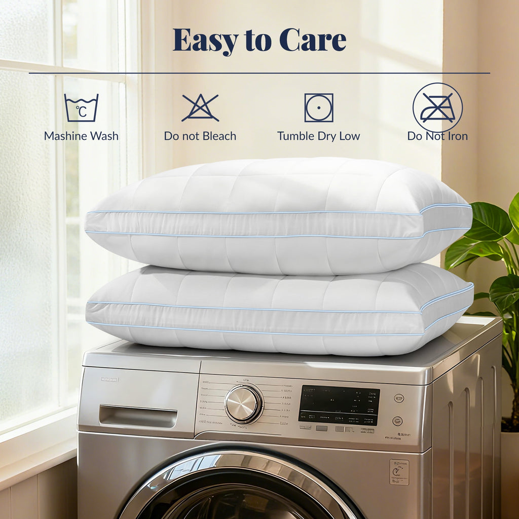 Cooling Adjustable Pillow, Luxury Queen Size Bed Pillows Hotel Collection - Soft Firm Pillows for bed - Image 2