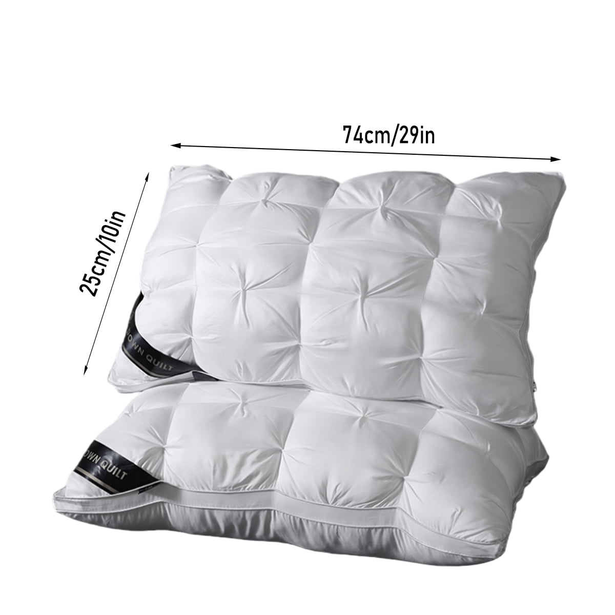2-Pack 3-Line Grid Bed Pillow (20.1" x 13.97") - Soft, Breathable and Hypoallergenic - Image 6