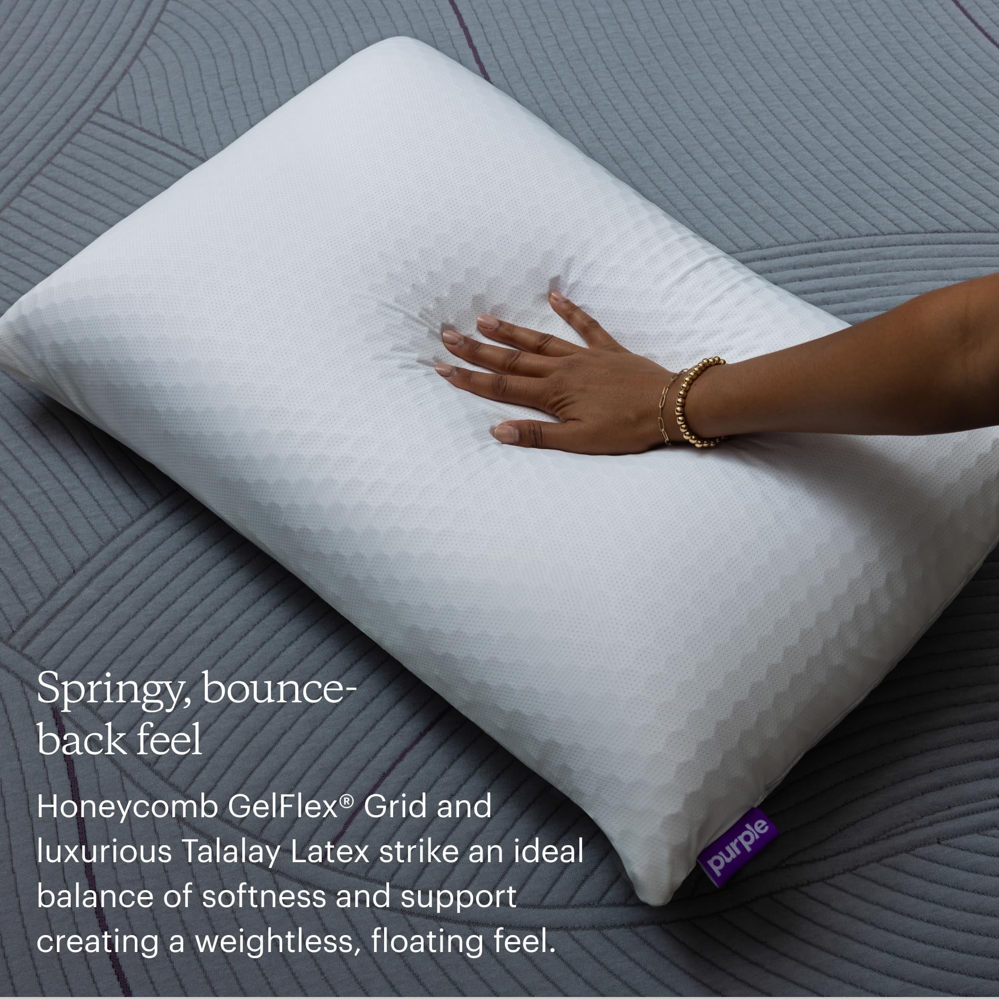 Harmony Medium Standard Bed Pillow - Hypoallergenic - Image 3