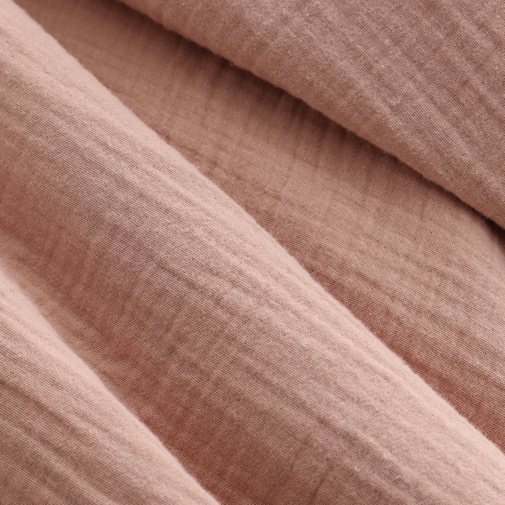 Gauze Reverse to Cozy Knit Super Soft Throw Blanket, Oversized, Antique Blush - Image 3