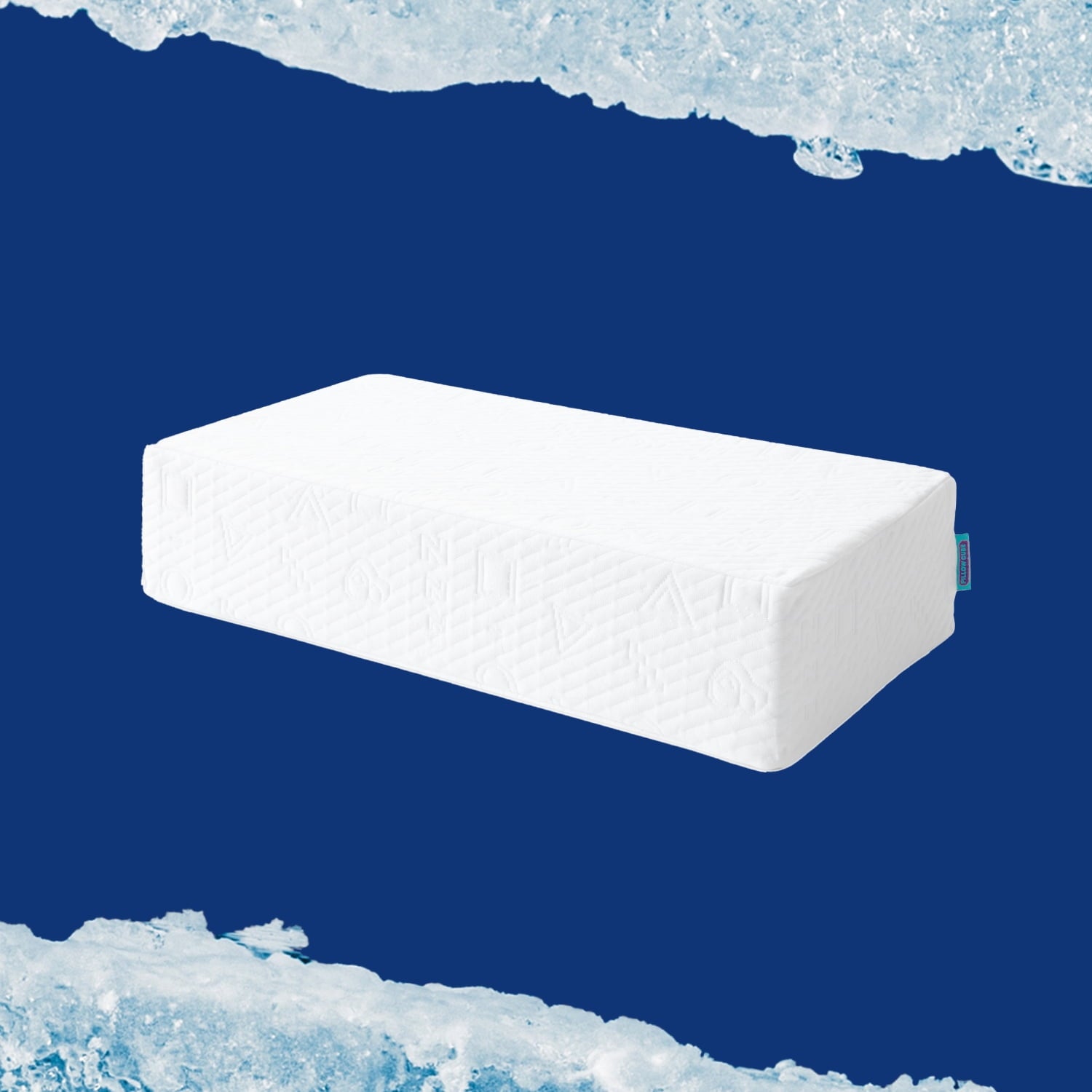 (2 pack) Ice Cube Cooling Memory Foam Bed Pillow (1 Count) - Image 2
