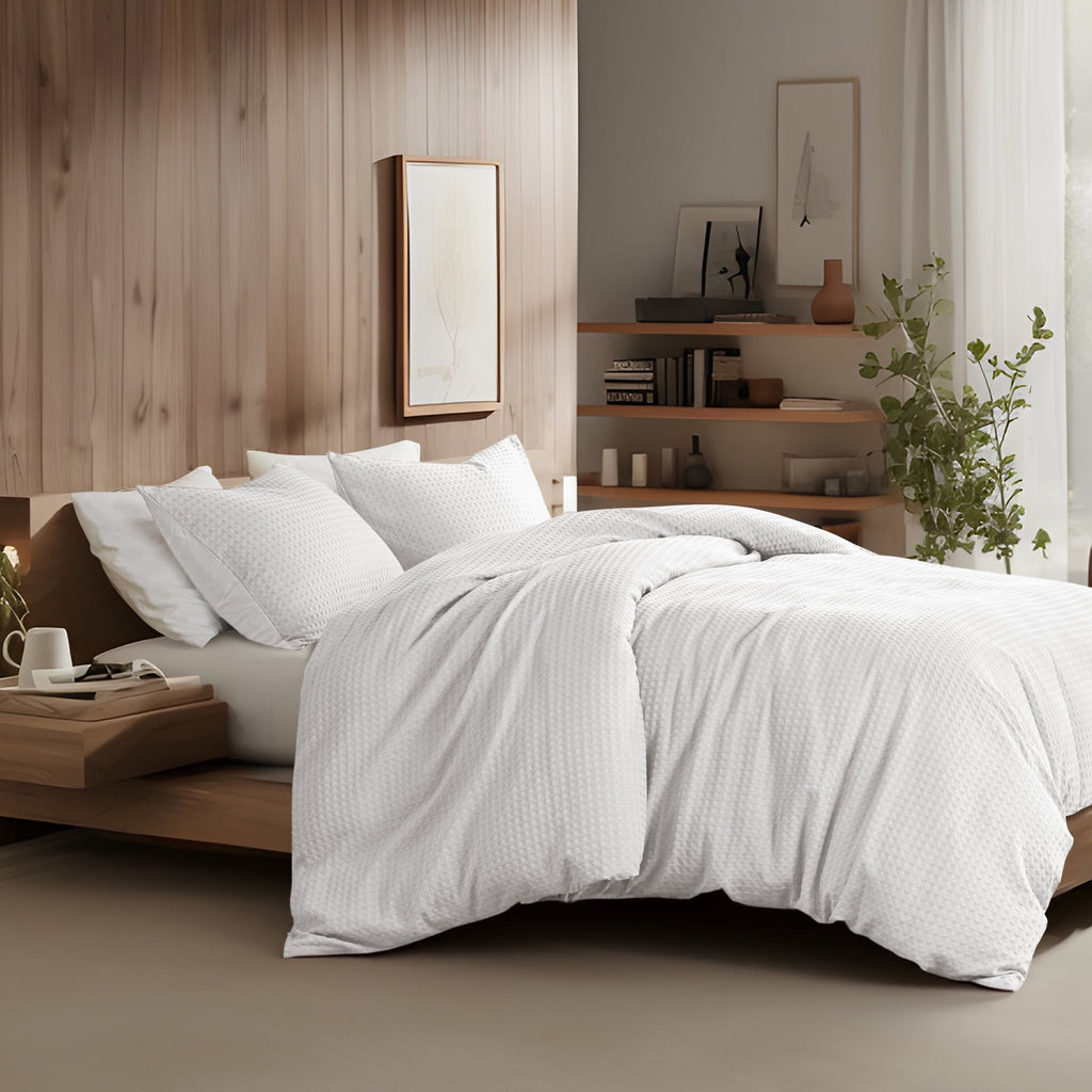 Comforter Sets Twin/Twin-XL, 2 Piece Soft Bedding Sets, Off-White Comforter Bed Set with Pillow Shams - Image 4