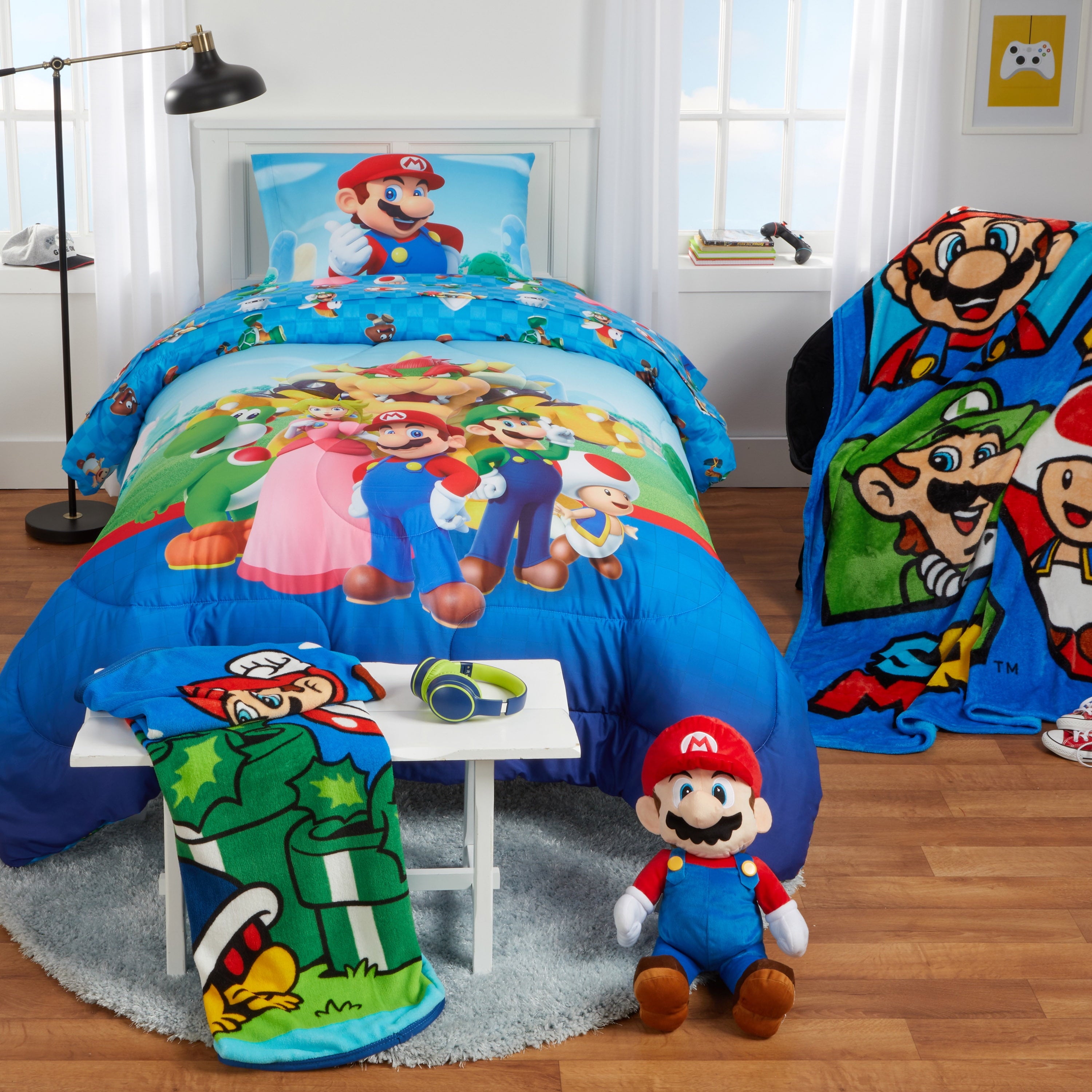 Kids Comforter and Pillowcase, 2-Piece Set, Twin/Full, Reversible - Image 2