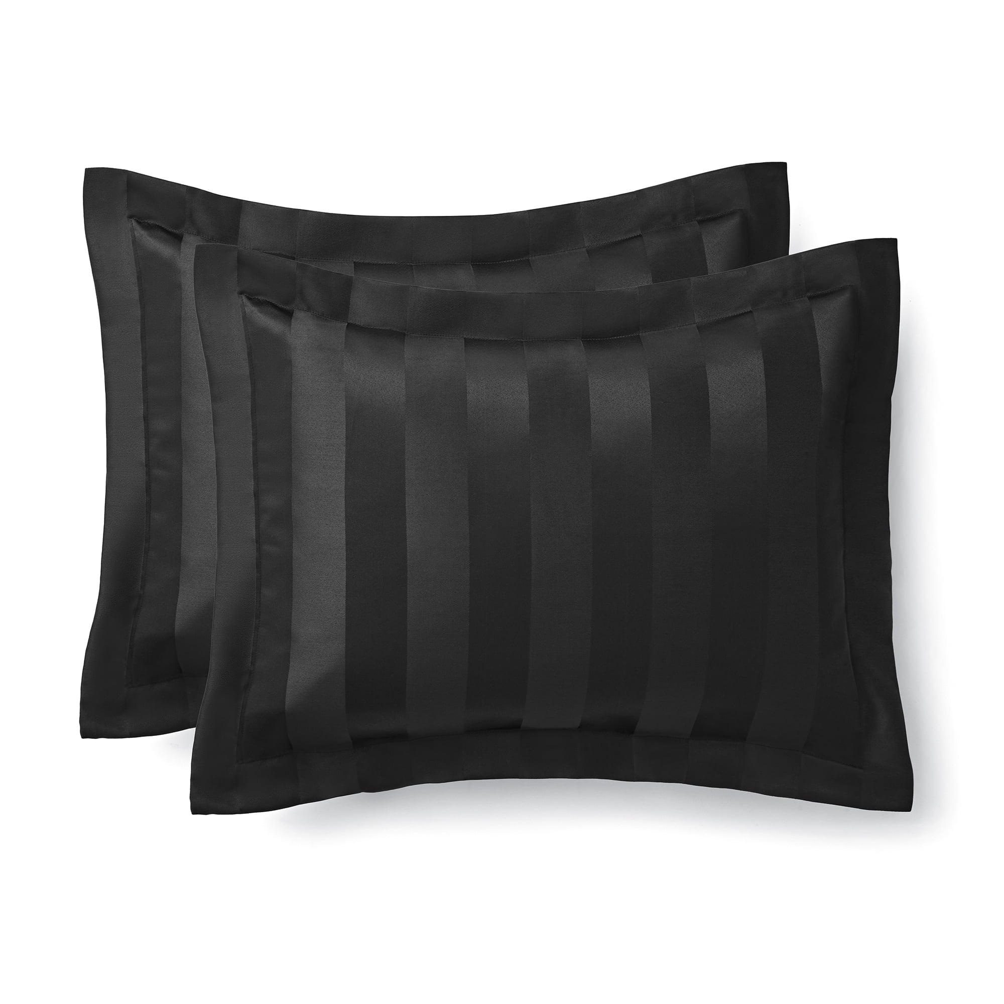 Rich Black 5 Piece Damask Stripe Comforter Set, King, Adult, Unisex - Image 6