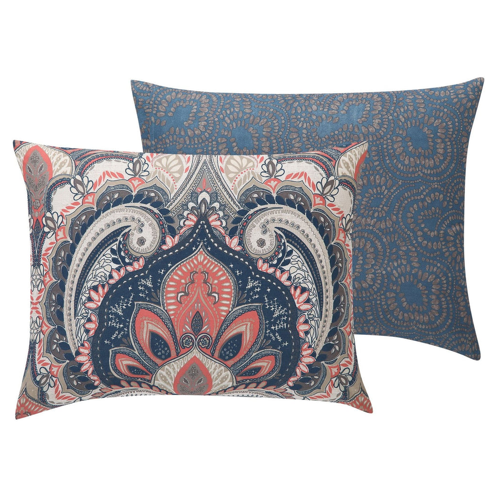 VCNY Home Casa Real 5-Piece Coral Damask Reversible Comforter Set, King, Adult, Unisex - Image 5