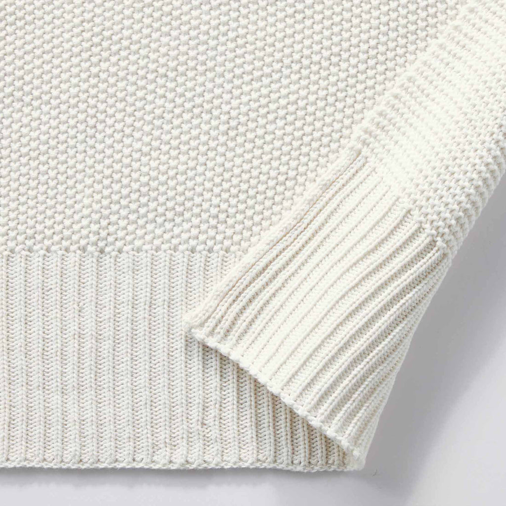 Chunky Knit Papyrus Throw, Cotton-Blend, 50"x60", 2.3 lb, All Ages - Image 4