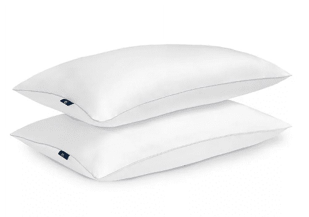 Queen Microfiber Polyester Bed Pillows Hypoallergenic (2 Count) - Image 3
