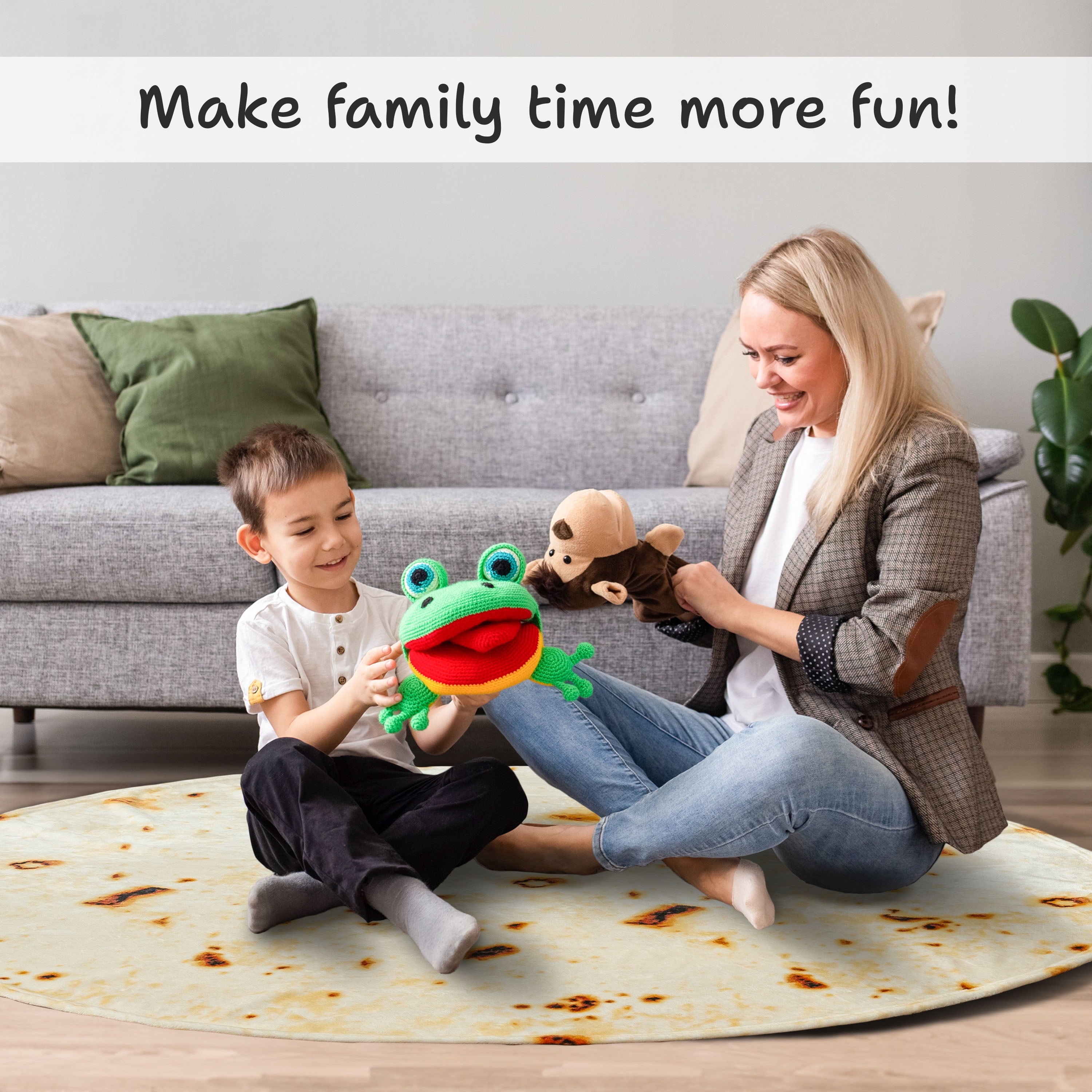 Burrito Tortilla Blanket, Double Sided Taco Flour Wrap Novelty Throw for Adult Kid Teen, Realistic Food Blanket, Funn... - Image 5