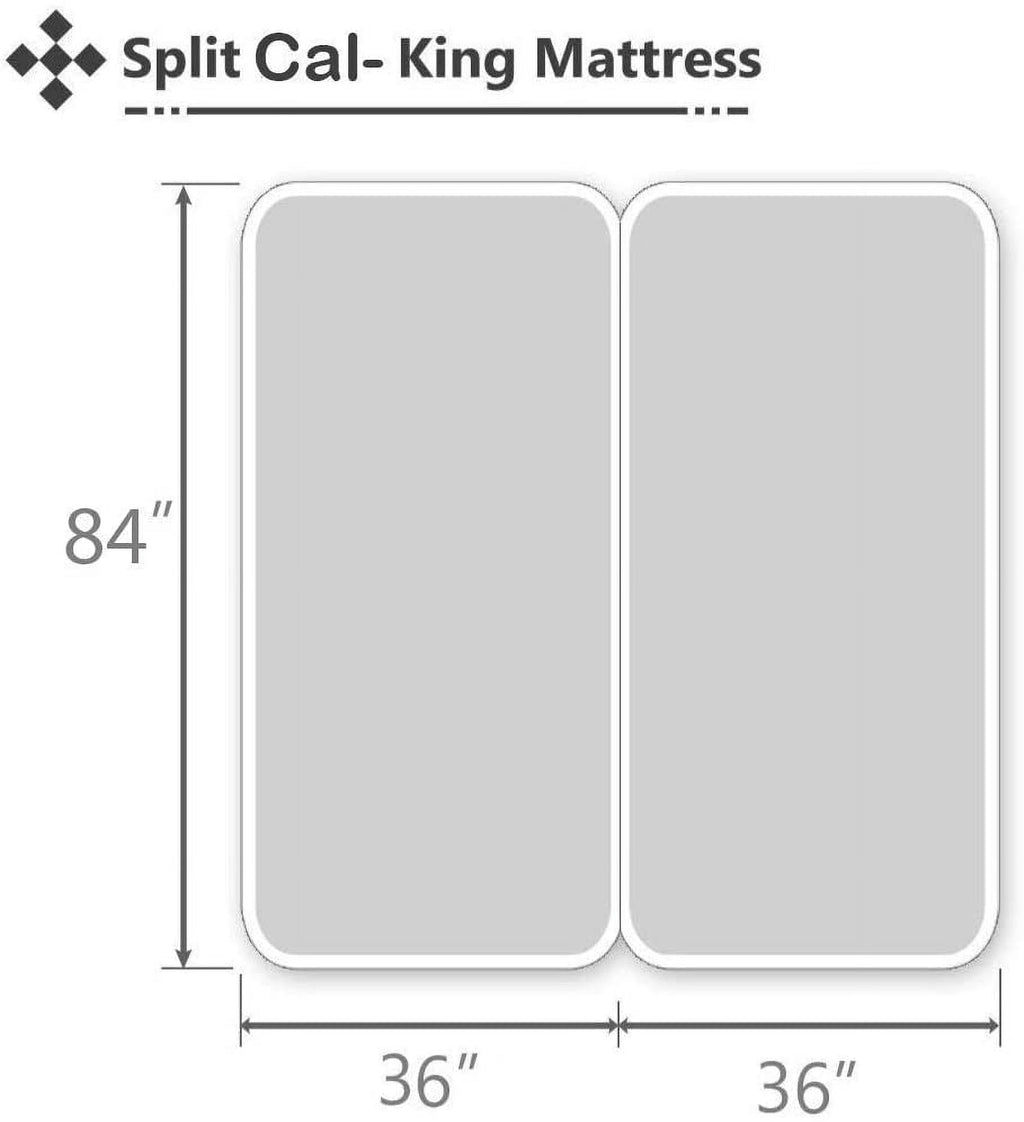 Split-California King Bed Sheet Set (5-Pieces) Adjustable Bed Sheets - 800 Thread Count 100% Egyptian Cotton - 15" Deep Pocket of Fitted She - Image 4