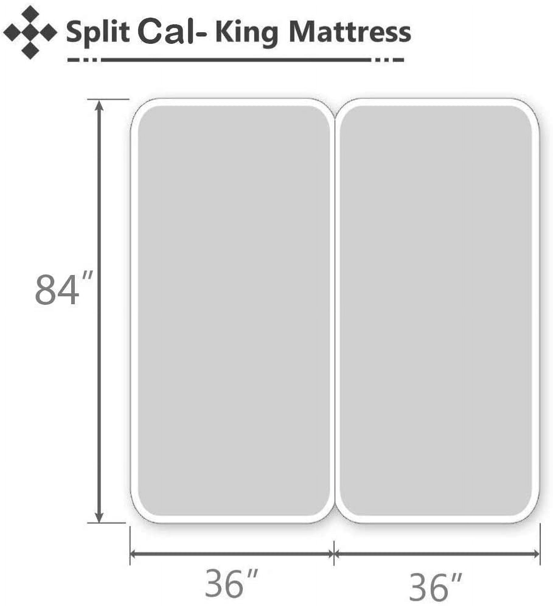 Split-California King Bed Sheet Set (5-Pieces) Adjustable Bed Sheets - 800 Thread Count 100% Egyptian Cotton - 15" Deep Pocket of Fitted She - Image 4