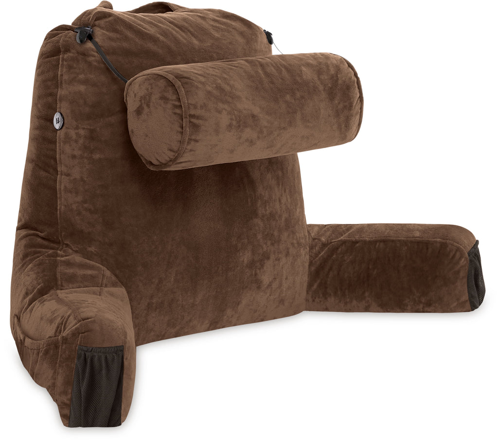 Medium Chocolate Brown, Backrest - Detach Neck Roll, Removable Cover - Image 6