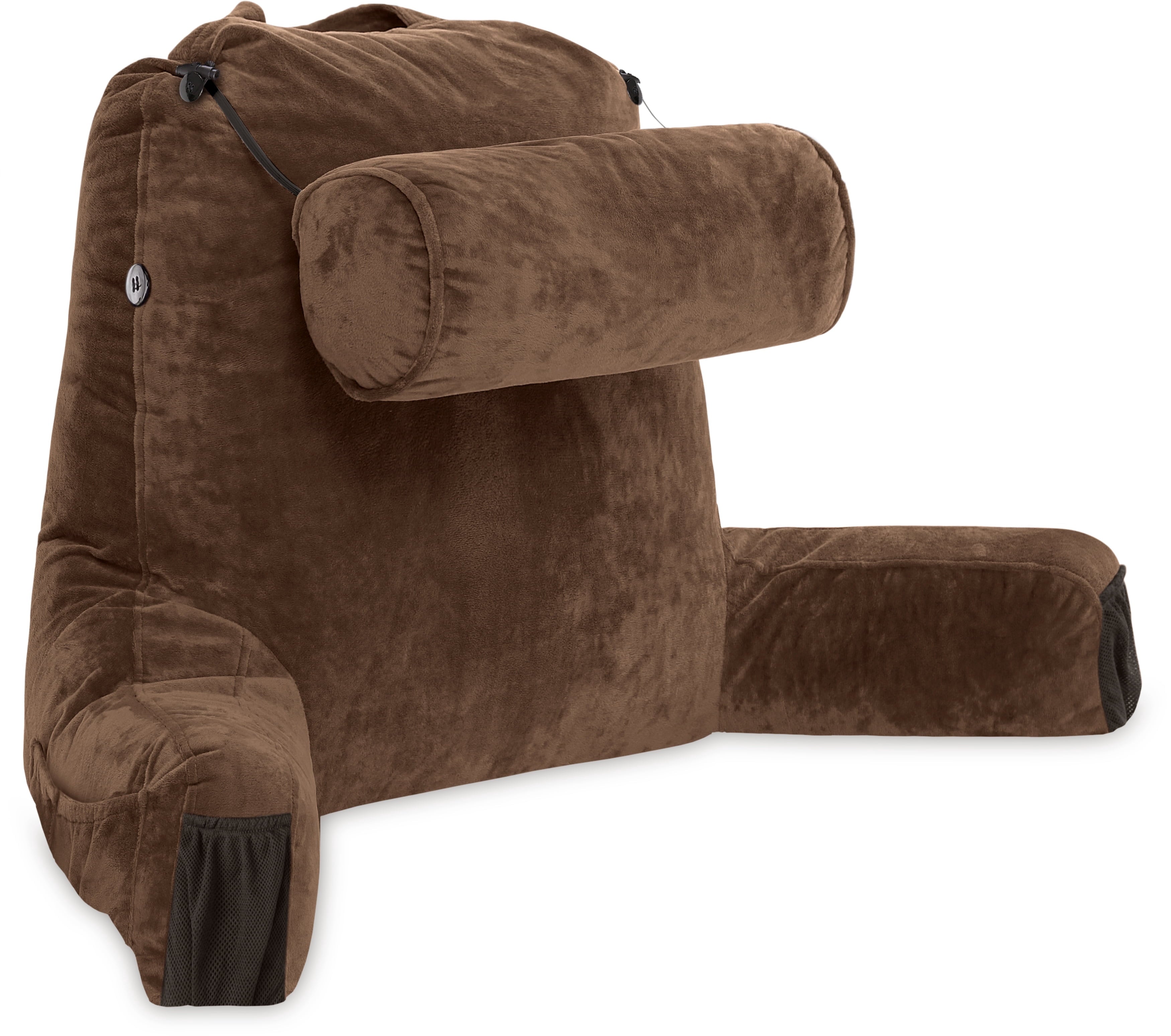 Medium Chocolate Brown, Backrest - Detach Neck Roll, Removable Cover - Image 6
