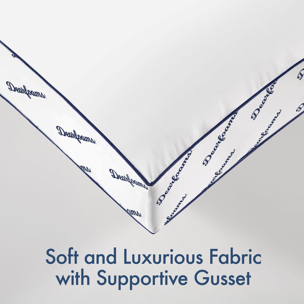 Cozy Gusseted Bed Pillow Standard, White - Image 2