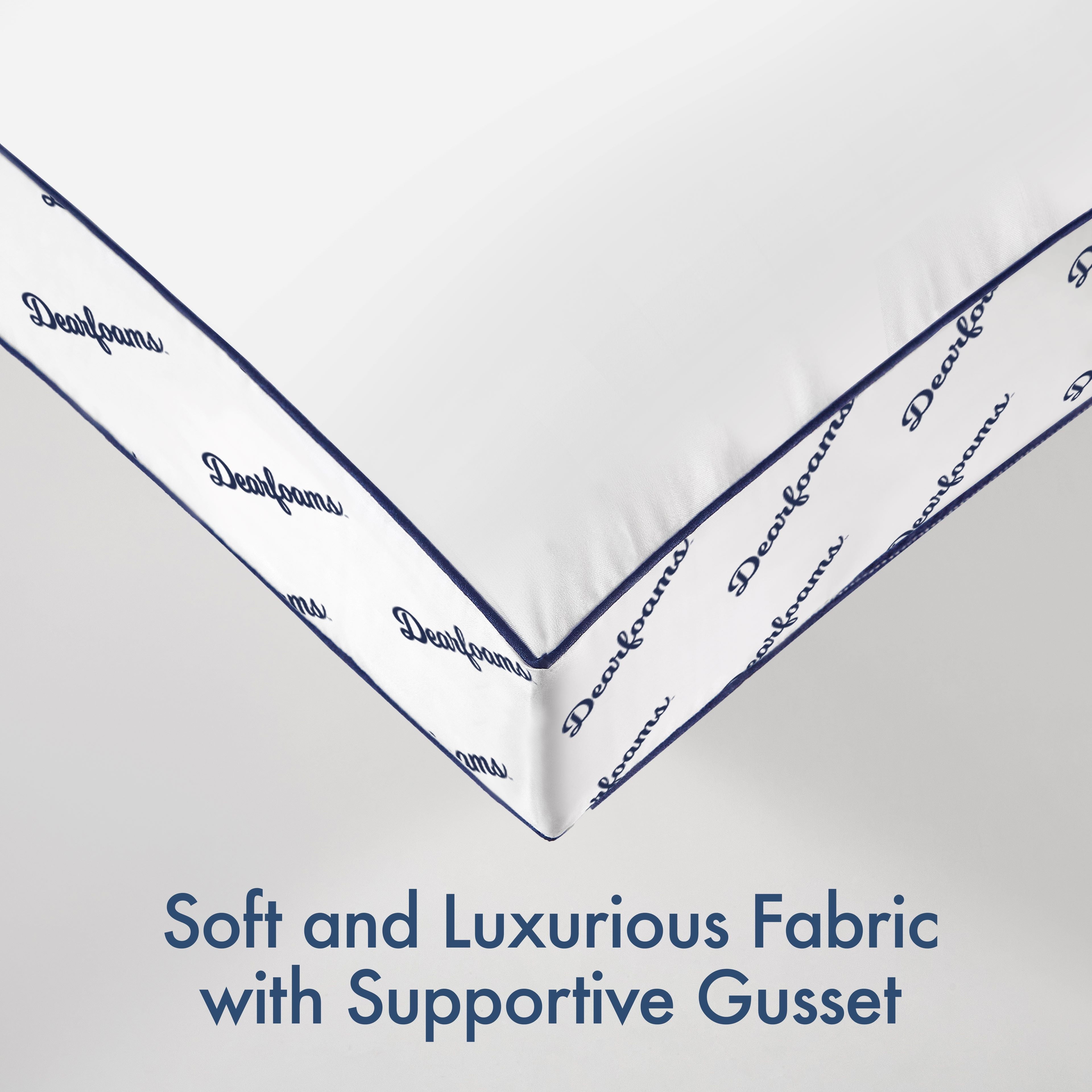 Cozy Gusseted Bed Pillow Standard, White - Image 2