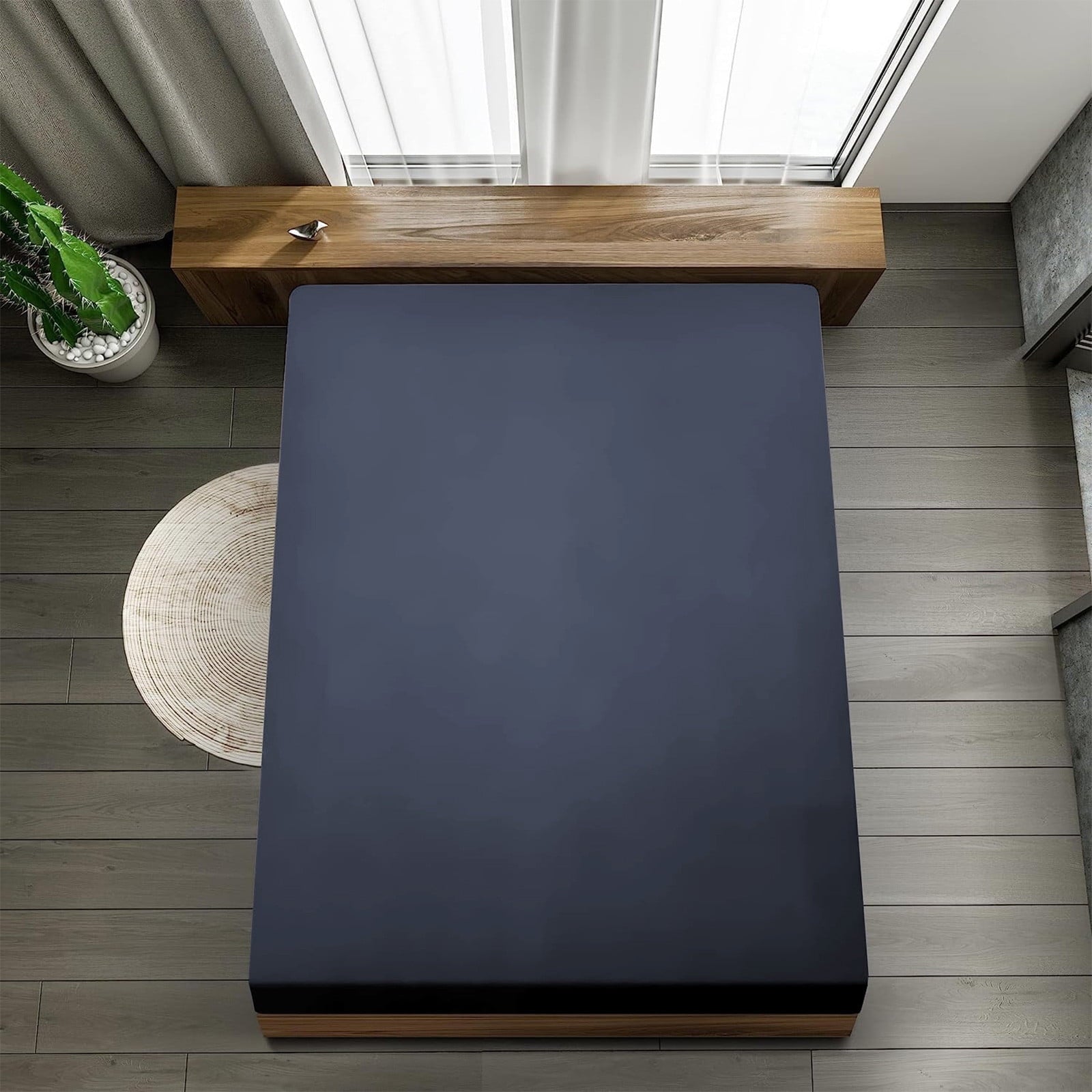 Bed Sheet, Queen Size - Deep Pocket Soft Wrinkle and Fade Resistant - Image 4