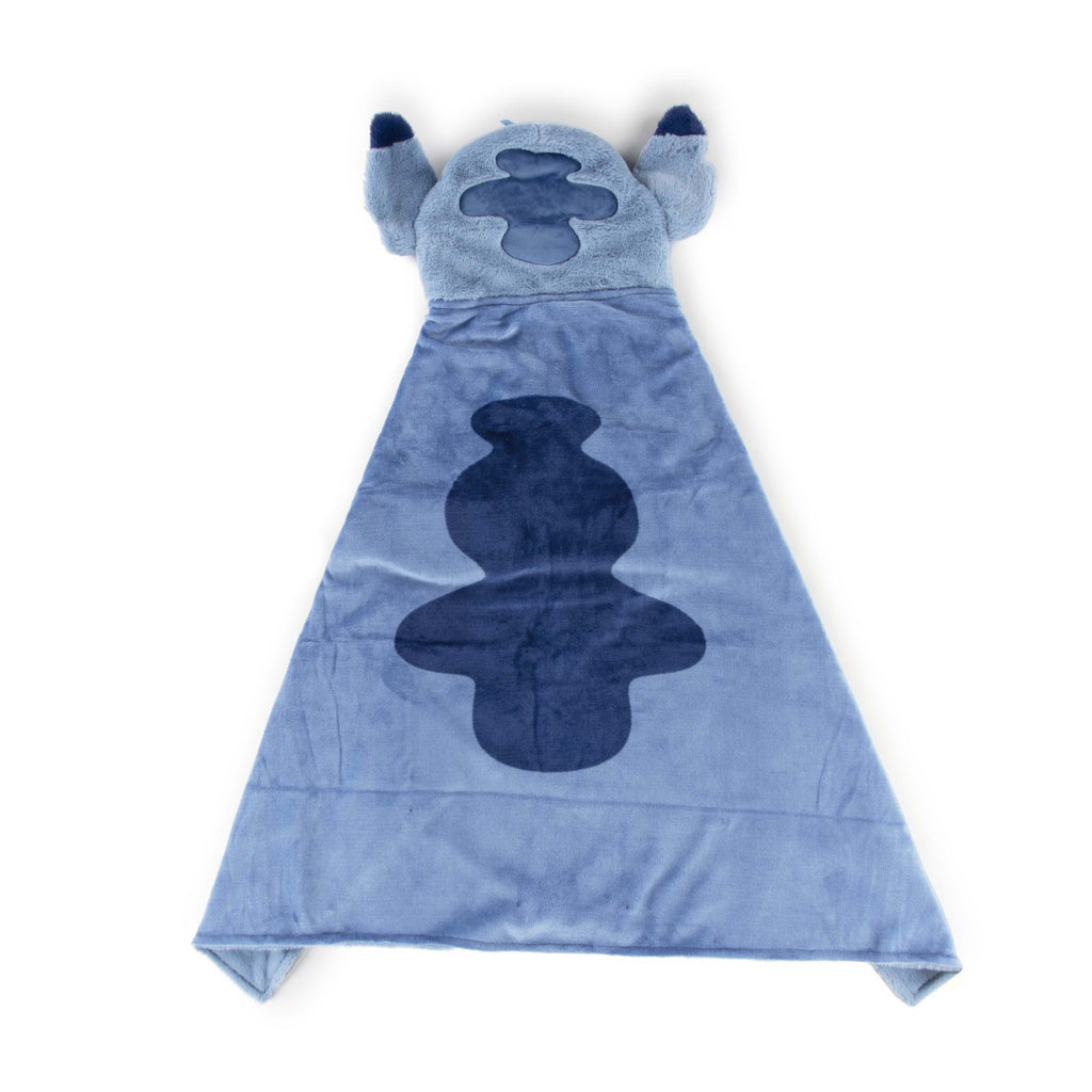 Stitch Kids Hooded Silk Touch Throw Blanket, Polyester Faux Fur, Blue, Disney, 54" x 40" - Image 4