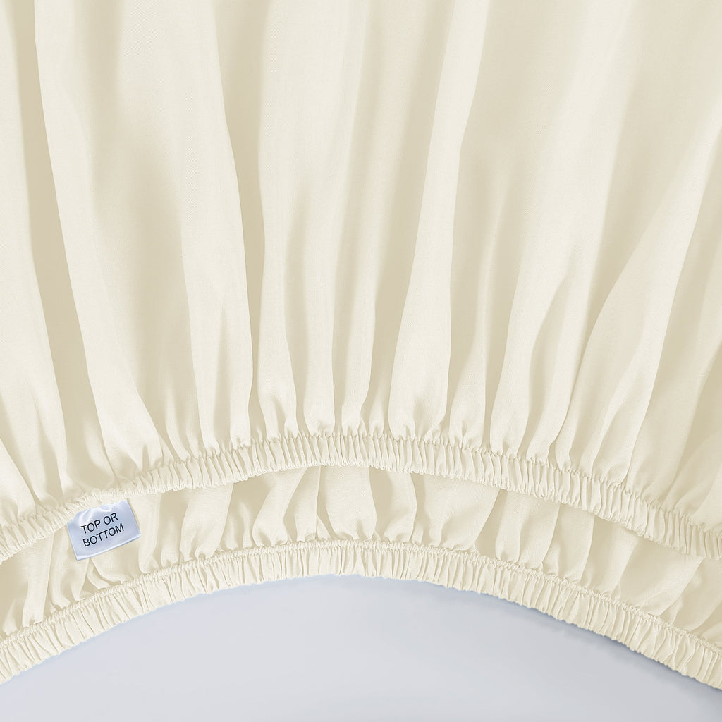 Basic Value Microfiber Bed Sheet Set, Vanilla Dream, Full, 4 Piece - Image 5