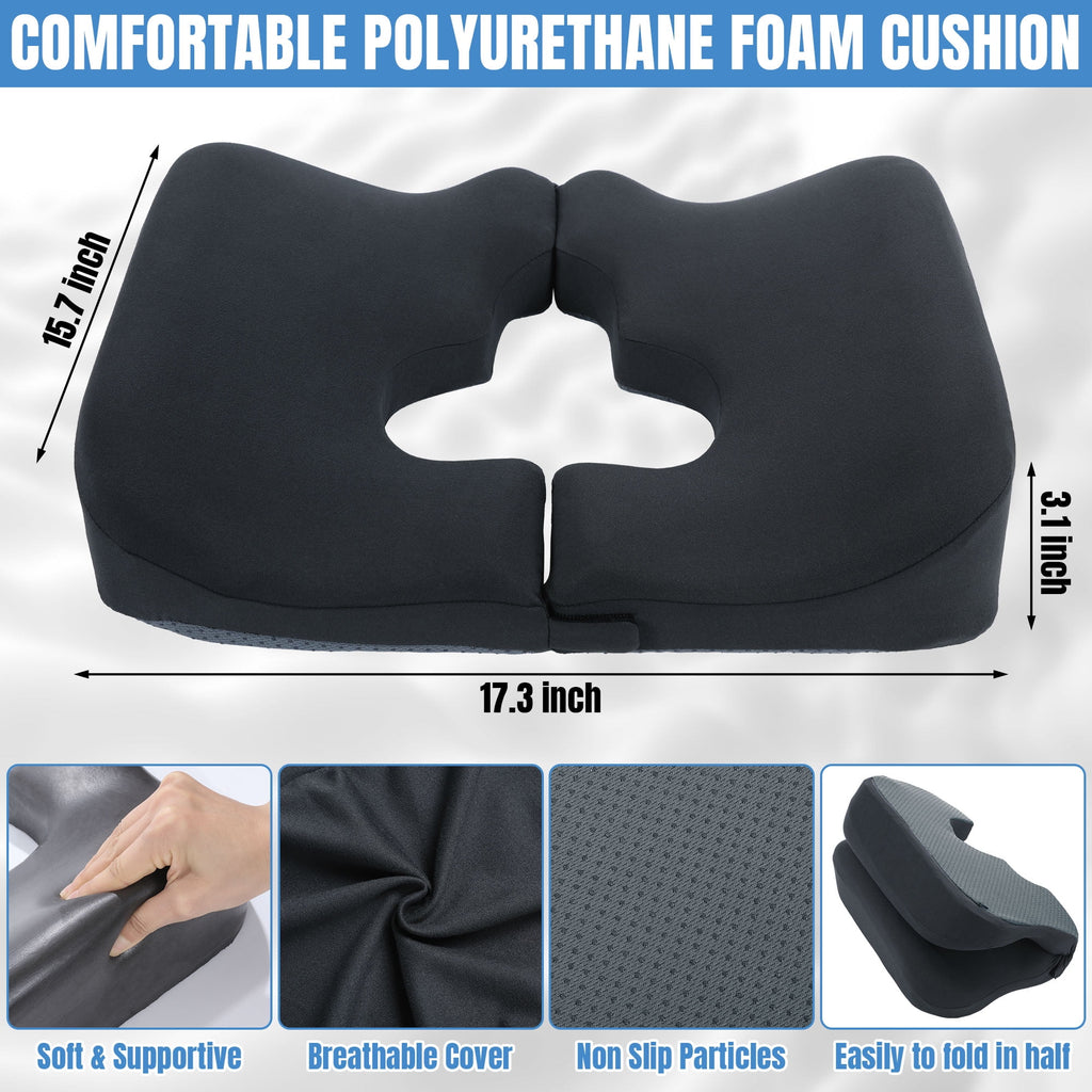 Memory Foam Bed Sore Cushions for Butt, Bedsore Pressure Relief Pillow for Sleeping and Sitting,Cushion for Bed Sores... - Image 2