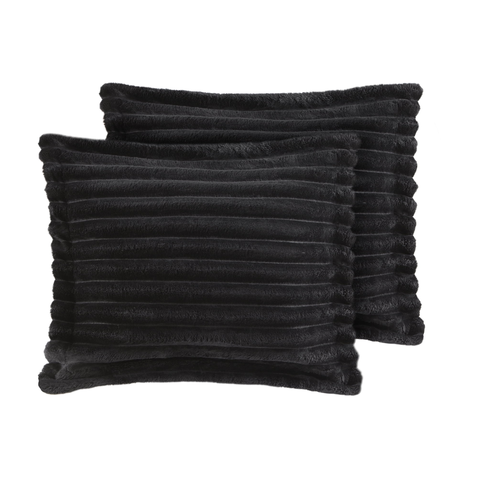 Mainstays Full/Queen Comforter Set, All-Season, 5-Piece, Black Cozy Plush - Image 6