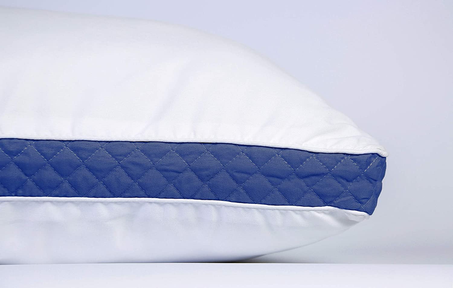 Lux Decor Collection Gusseted Quilted Bed Pillows - Set of 2 Premium Bed Pillows for Side Sleepers and Back Sleepers - 2 Pack (King Size, Na - Image 3