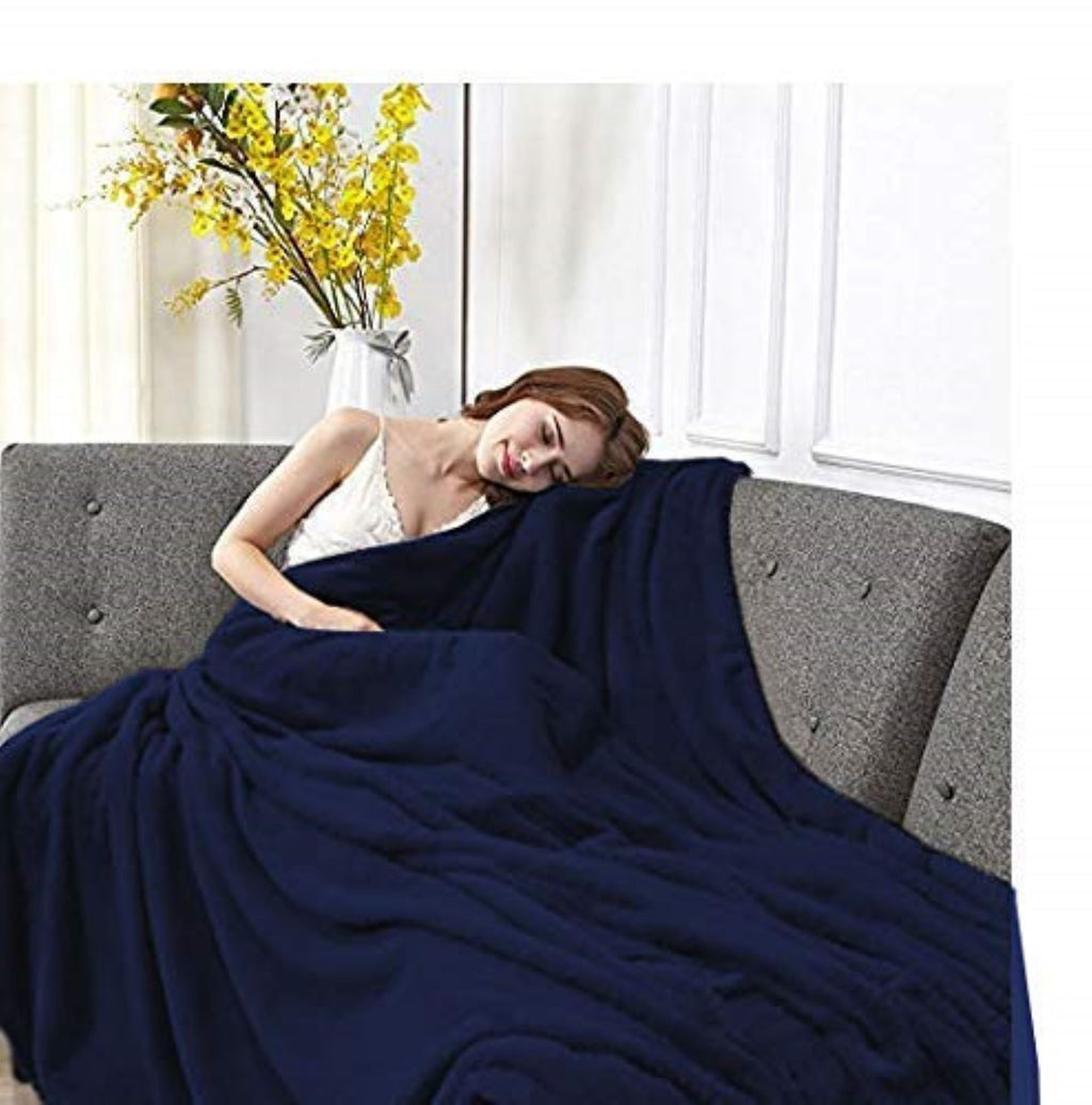 Solid Color 90"L x 60"W Fleece Throw Blanket for Fall, Winter, Spring, Summer, Men, Women, Homeless, Charity Donation... - Image 5