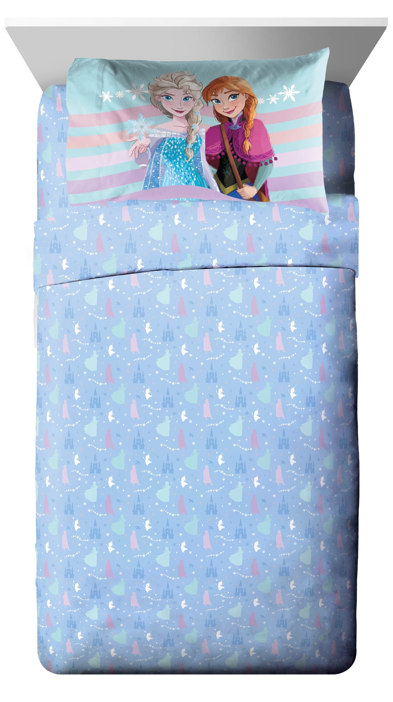 Frozen The Poet Inside 5 Piece Twin Size Kids Comforter Set wth Sham - Super Soft Disney Elsa Bed Set for Kids - Image 5
