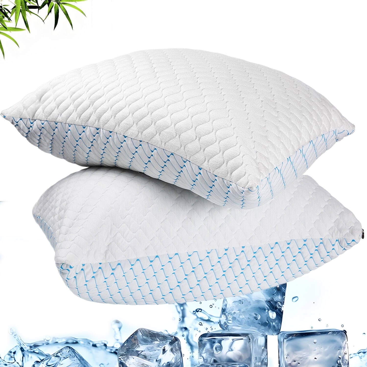 Pillows for Sleeping (2-Pack), Luxury Hotel Pillows Queen Size Set of 2,Bed Pillows for Side and Back Sleeper (Queen) - Image 6