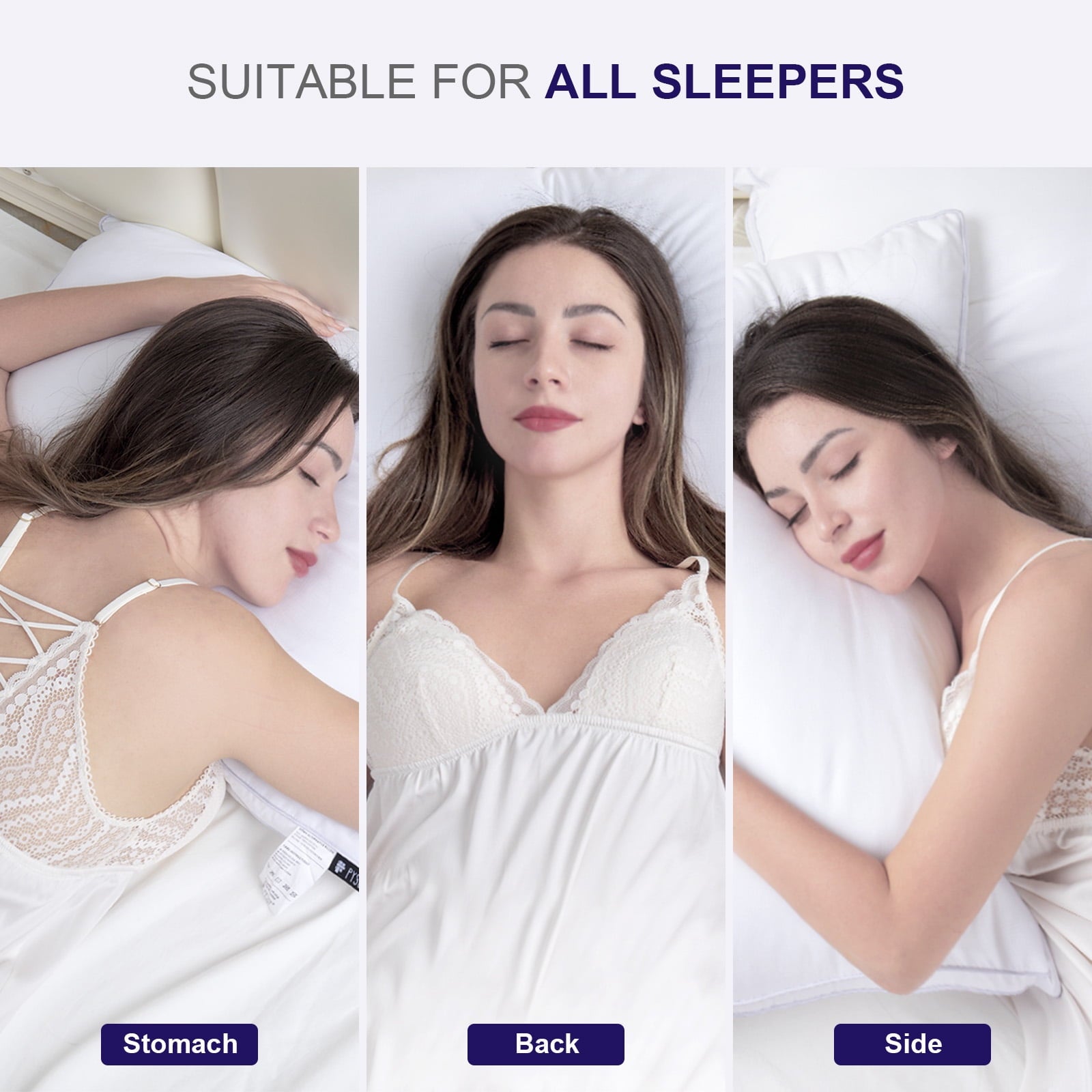 SORMAG Bed Pillows 2 Pack Down Alternative Pillows for Bed Queen Size Set of 2 Soft Hotel Collection Gusseted Cooling Pillow 20 x 30 inches - Image 4