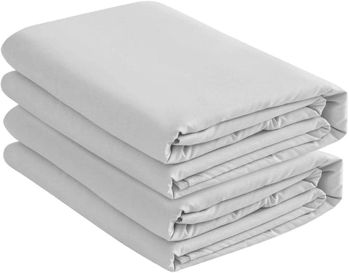 2 Pack Fitted Hospital Bed Sheets with Elastic All Around for a Double Brushed Ultra Soft Breathable 100% Microfiber ...
