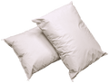 2 Pack MediCheck White Vinyl Covered Bed Pillows 20 in x 26 in - Wipeable Easy Clean - Soft Low Profile Non-Fluffy Support - Not an Encaseme