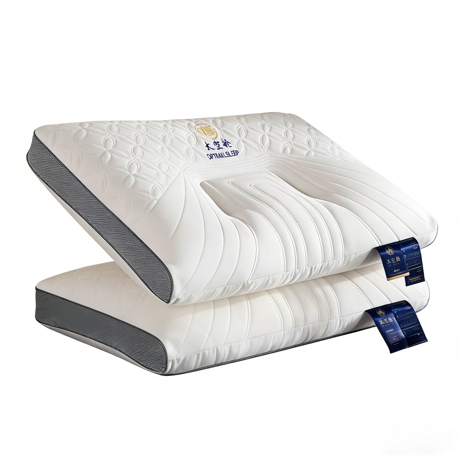2-Pack Space Capsule Bed Pillow (29.13" x 18.9") - Plush and Supportive