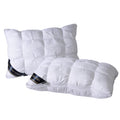 2-Pack White Twisted Bed Pillows (20" x 16.5") - Soft Plush Down Alternative, Breathable and Hypoallergenic, Standard...