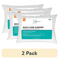 (2 pack) Mainstays Back & Side Sleeper Bed Pillow, Standard/Queen - Extra Firm Support (4 Pack)