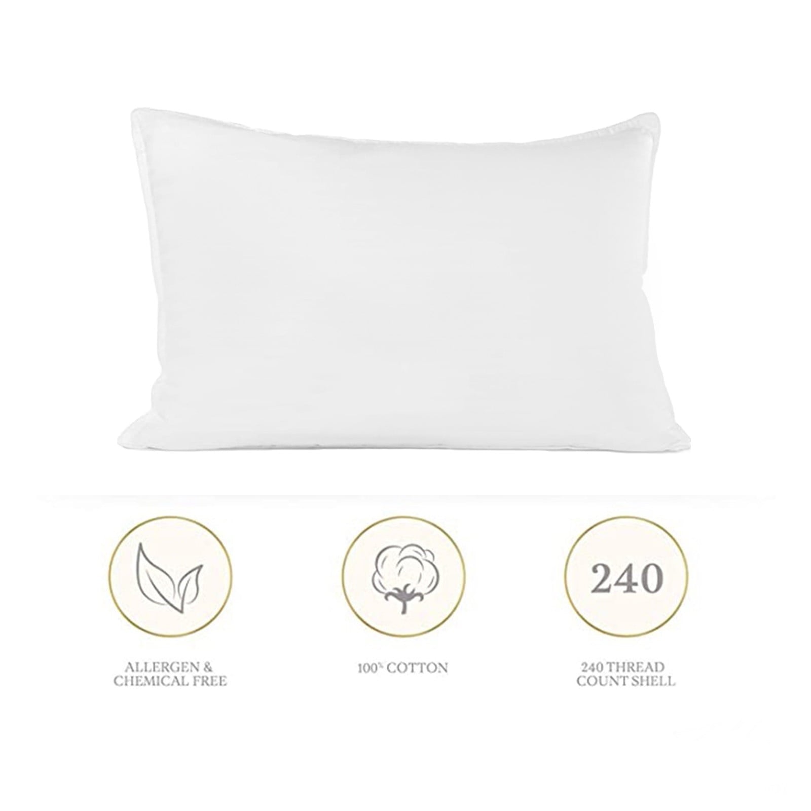 Pillows Standard Size Set of 2, Bed Pillows for Sleeping, Standard Pillows 2 Pack for Back, Stomach or Side Sleepers,... - Image 4