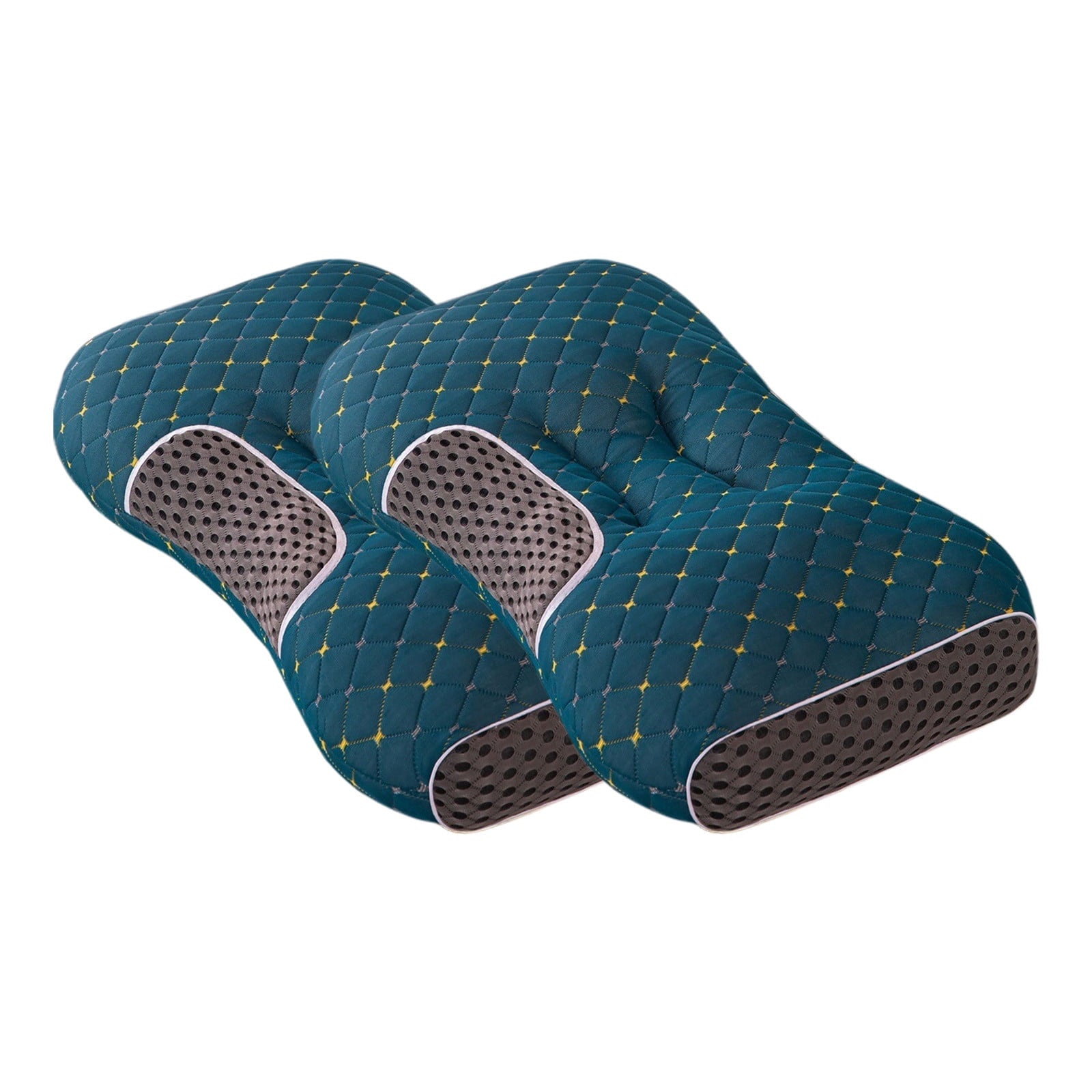 2-Pack Orthopedic Cervical Pillows For Deep Sleep Support - Non-Collapsing Memory Foam Pillow With Neck Pain Relief, ... - Image 2