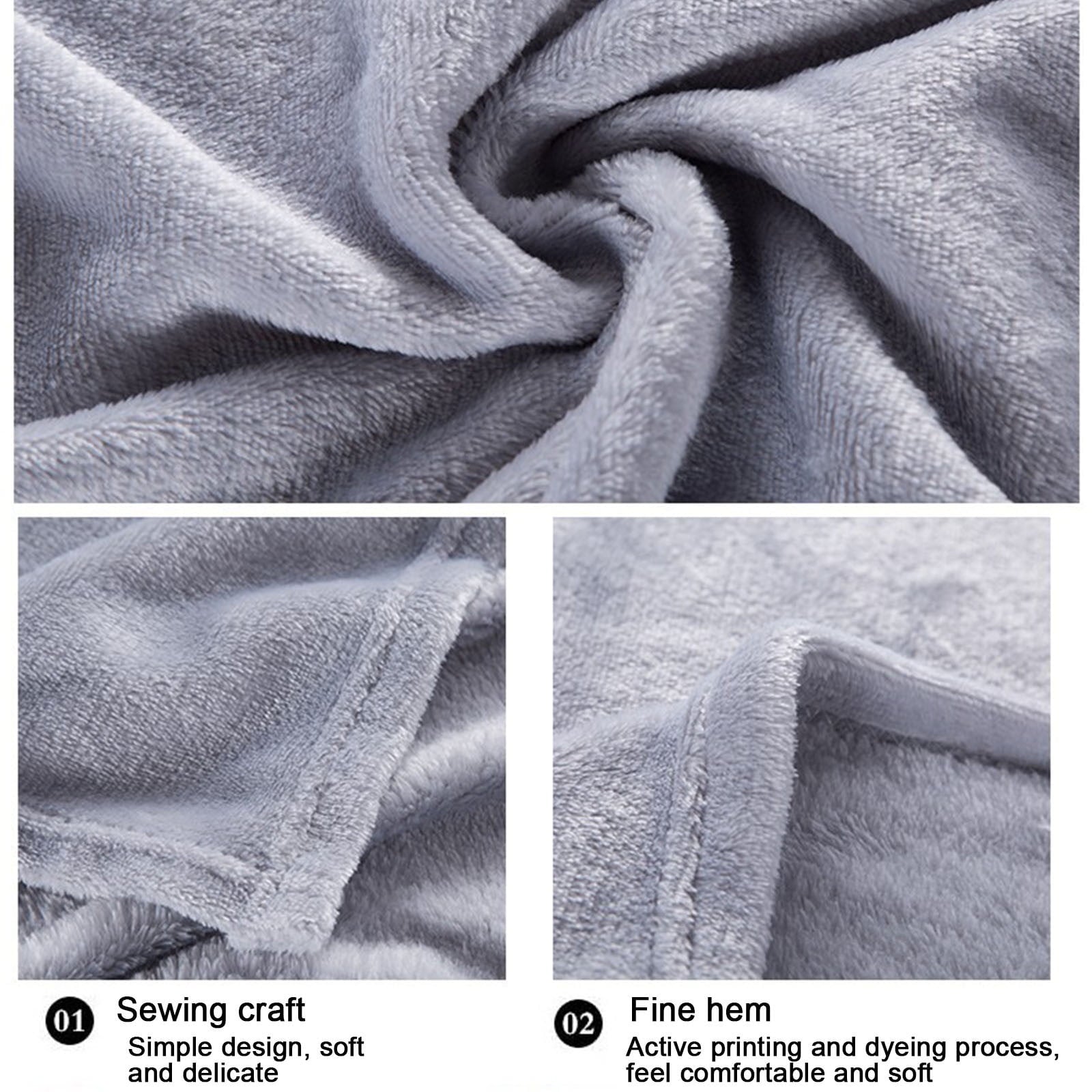 Under $5 Flannel Blanket 27.56X39.37 Inches Blanket Soft Cozy Throw Blanket for Couch, Bed, Household Blanket for All... - Image 4