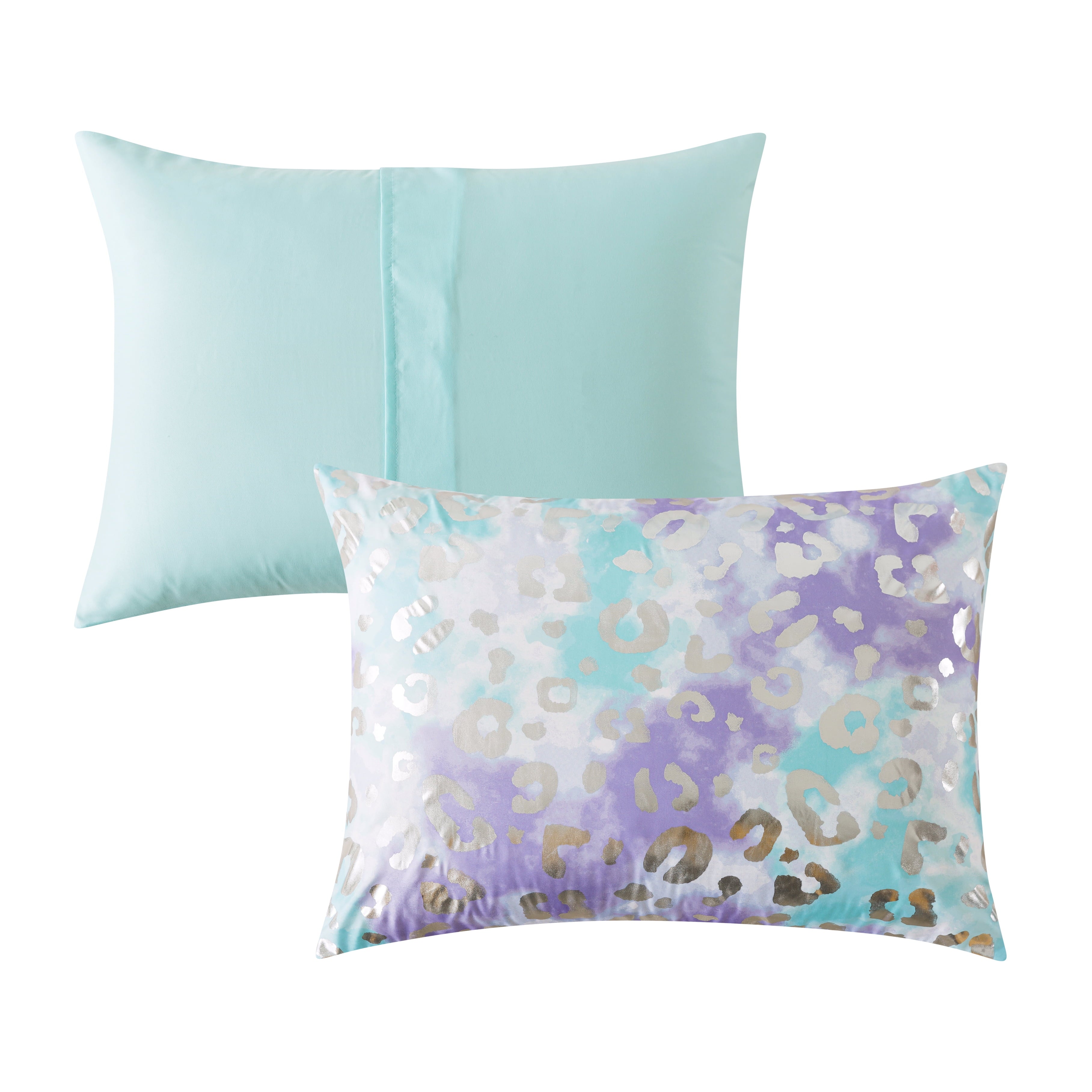 5-Piece Purple Metallic Foil Cheetah Bedding Set for Kids with Storage Bag, Twin - Image 6