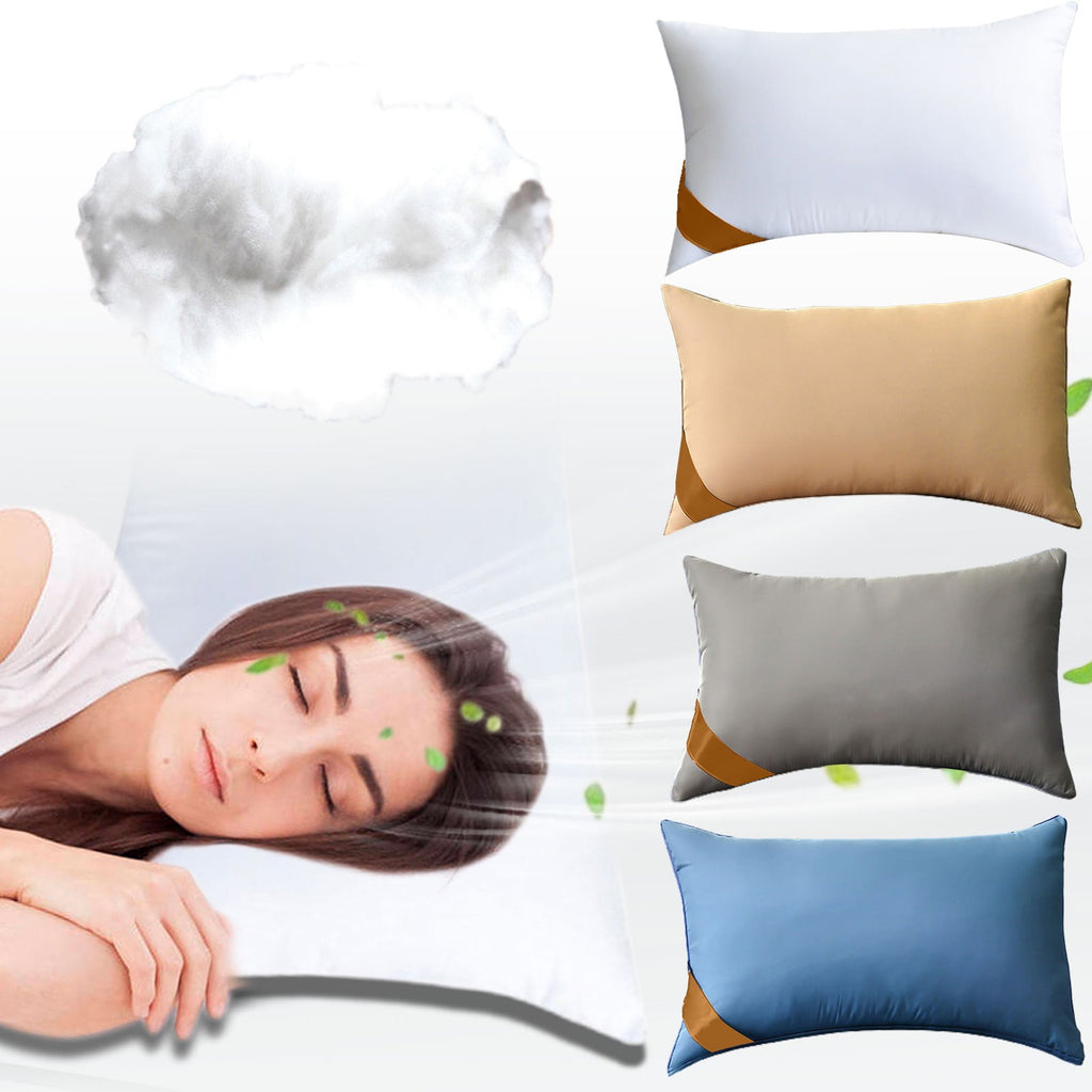 Pillows Set of 2 - White Pillows 2 Pack Hotel Quality Bed Pillows for Sleeping Soft and Supportive Pillows for Side, ... - Image 5