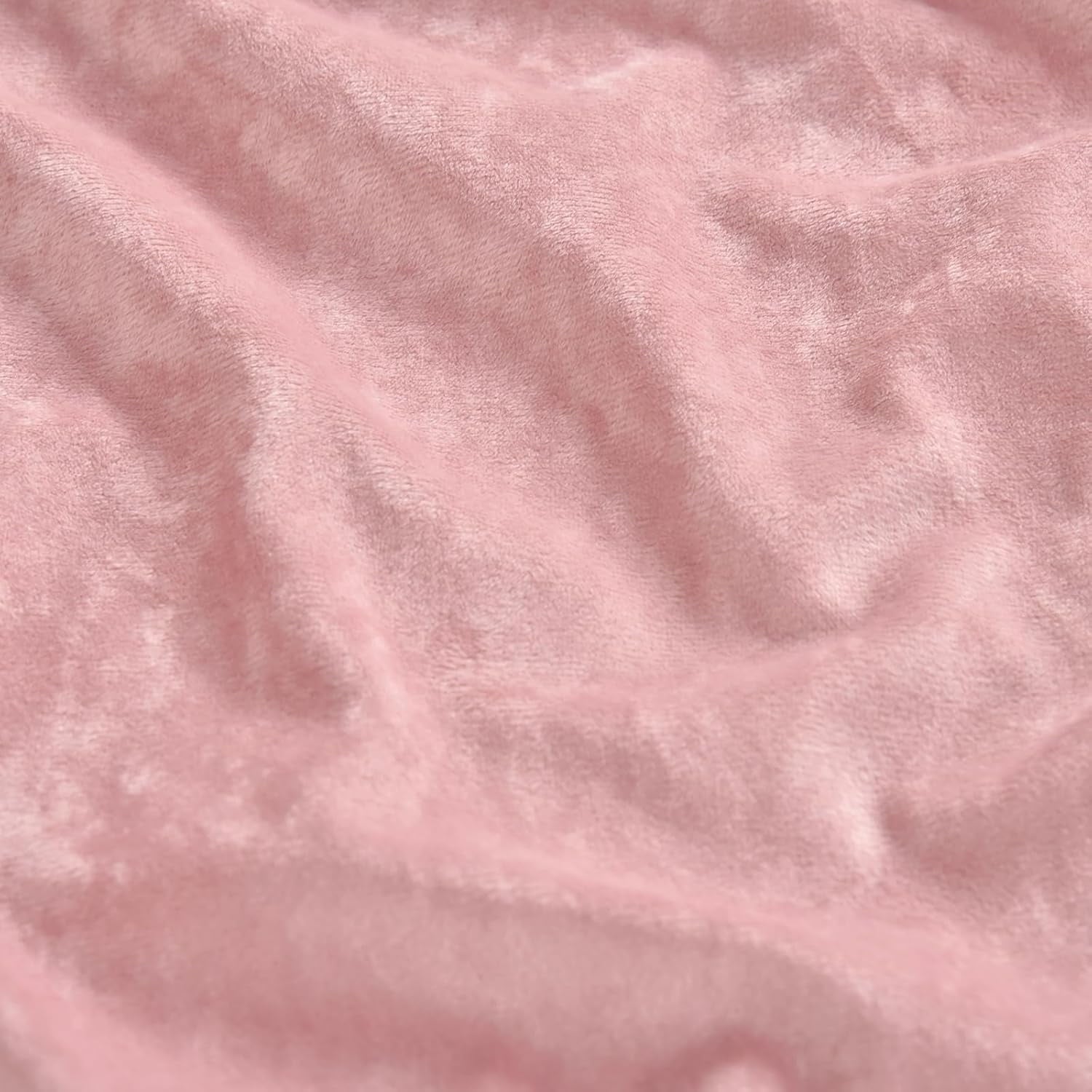 Truly Velvet Fitted Sheet Twin Size, Luxury Super Soft Flannel Bottom Sheet with 15" Deep Pocket for Winter, Pink - Image 4
