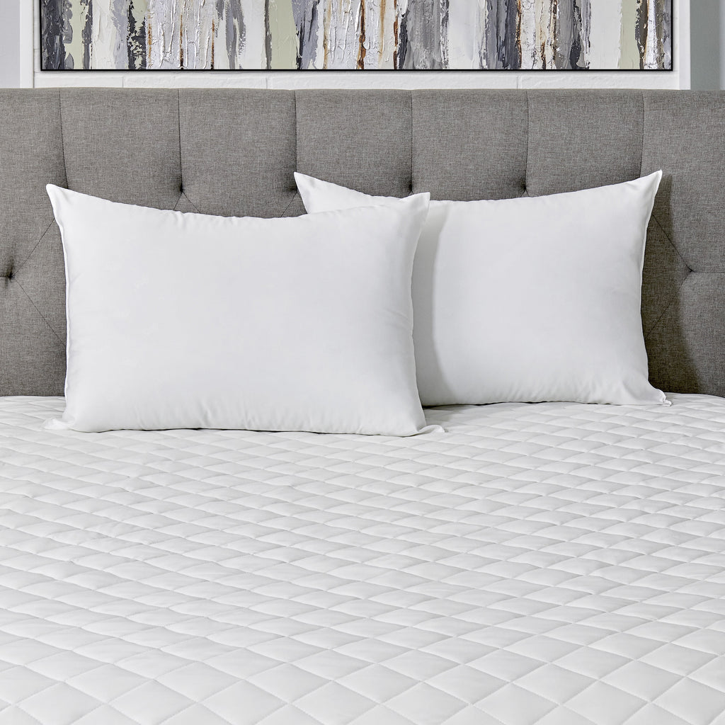 AllerEase Cotton Fresh Bed Pillow, S/Q, White- 2 Pack Antimicrobial Allergy Defense Fabric - Image 3