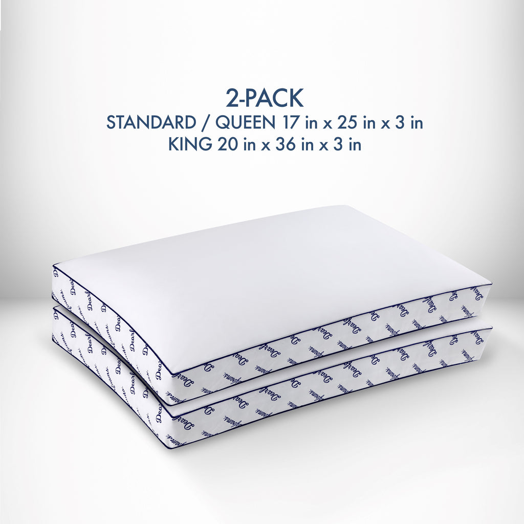 Cozy Gusseted Bed Pillow Standard, White - Image 5