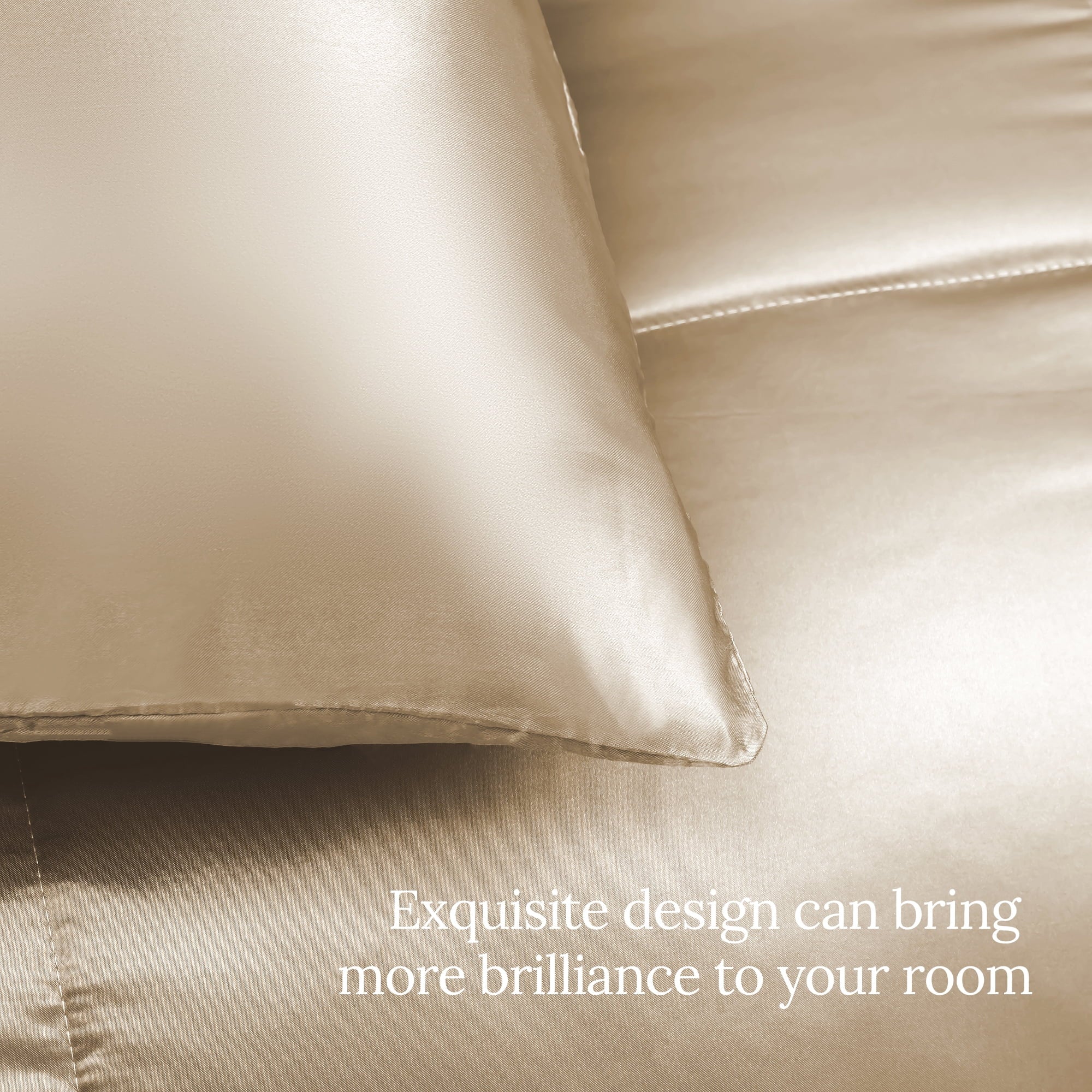 3-Piece Reversible Silky Soft King Size Comforter Bedding Set, Luxurious Satin Comforters with 2 Satin Pillowcases, L... - Image 6