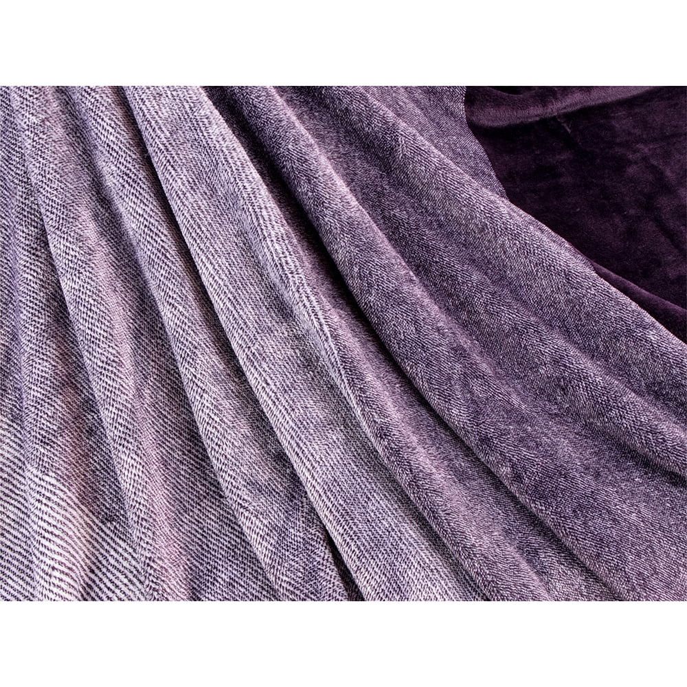 PAVILIA Flannel Fleece Ombre Throw Blanket for Couch | Super Soft Cozy Microfiber Couch Blanket | Gradient Decorative Accent Throw | All Sea - Image 4