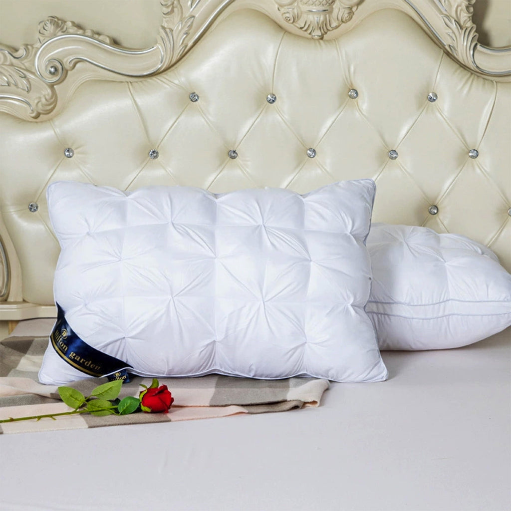 Goose Down Pillow and Feather Pillows for Neck/Back/Side Sleepers, Premium Soft Down Fill Standard Size Pillow for Sleeping, Hotel Bed Pillo - Image 5