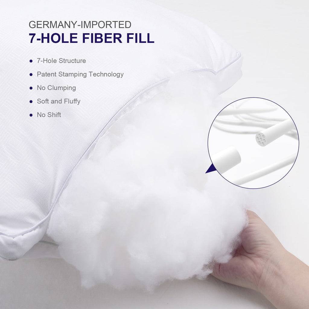 SORMAG Bed Pillows 2 Pack Down Alternative Pillows for Bed Queen Size Set of 2 Soft Hotel Collection Gusseted Cooling Pillow 20 x 30 inches - Image 6