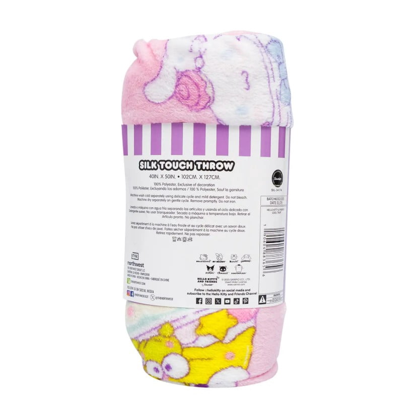 Hello Kitty Soft and Friends Silky Fleece Throw 40"x50" Kids Blanket "Cool Treat" - Image 5