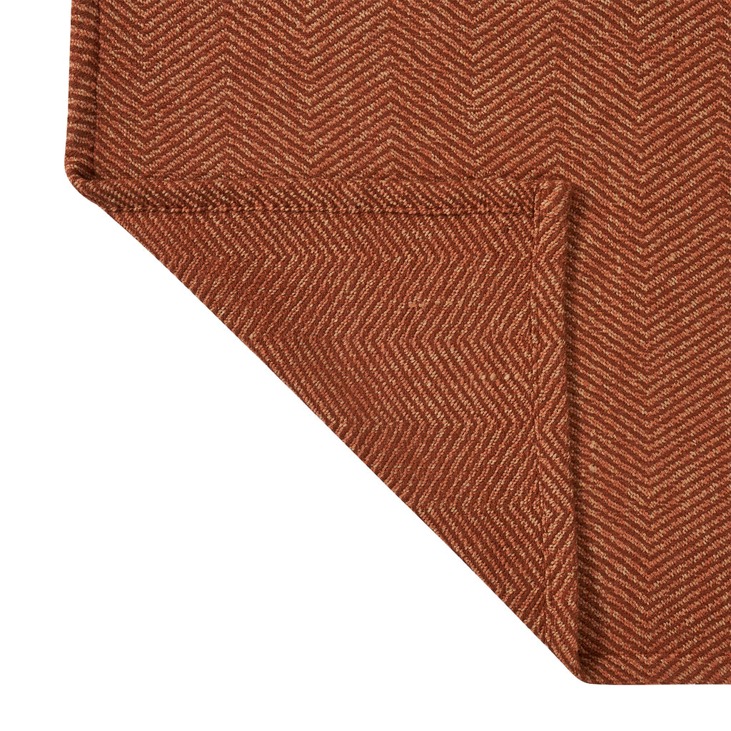Beautiful Rust Woven Herringbone Throw , 50" x 60" - Image 4